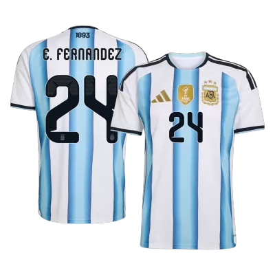 E. FERNÁNDEZ #24 Argentina Home Soccer Jersey 2026 - Soccerdeal