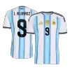 J.ÁLVAREZ #9 Argentina Home Soccer Jersey 2026 - Soccerdeal