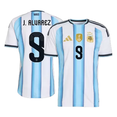 J.ÁLVAREZ #9 Argentina Home Soccer Jersey 2026 - Soccerdeal