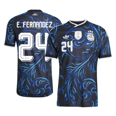 E. FERNÁNDEZ #24 Argentina Away Soccer Jersey 2026 Player Version - Soccerdeal