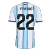 L.MARTÍNEZ #22 Argentina Home Soccer Jersey 2026 Player Version - Soccerdeal