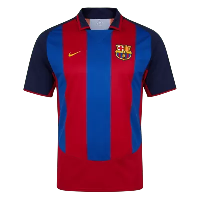 Retro 2003/04 Barcelona Home Soccer Jersey - Soccerdeal