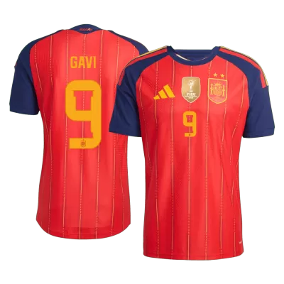 GAVI #9 Spain Home Soccer Jersey Champion Edition 2026 Player Version - Soccerdeal