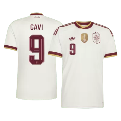 GAVI #9 Spain Away Soccer Jersey 2026 Champion Edition - Soccerdeal