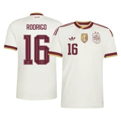 RODRIGO #16 Spain Away Soccer Jersey 2026 Champion Edition - Soccerdeal