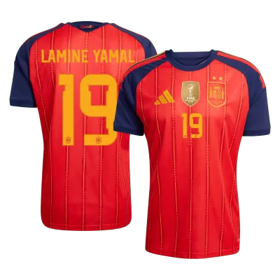 LAMINE YAMAL #19 Spain Home Soccer Jersey 2026 Champion Edition - Soccerdeal