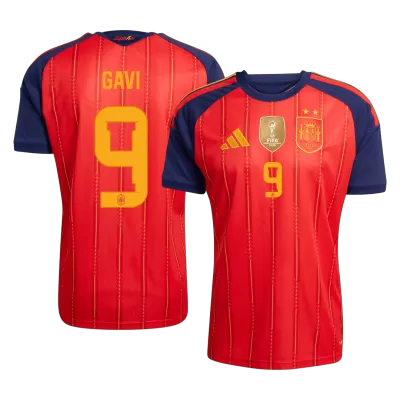 GAVI #9 Spain Home Soccer Jersey 2026 Champion Edition - Soccerdeal