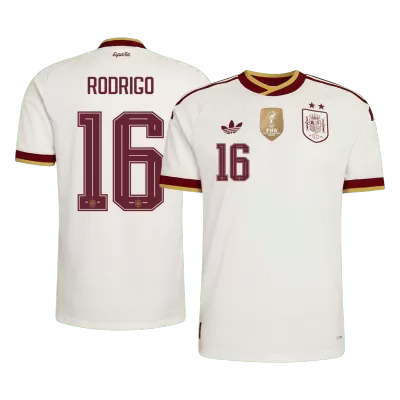RODRIGO #16 Spain Away Soccer Jersey Champion Edition 2026 Player Version - Soccerdeal