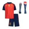 Kid's Spain Home Soccer Jersey Kit(Jersey+Shorts+Socks) Champion Edition 2026 - Soccerdeal