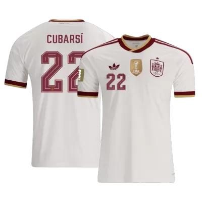 CUBARSÍ #22 Spain Away Soccer Jersey Champion Edition 2026 Player Version - Soccerdeal