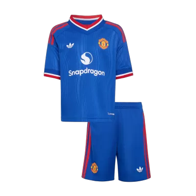 Kid's Manchester United Away Soccer Jersey Kit(Jersey+Shorts) 2026/27 - Soccerdeal