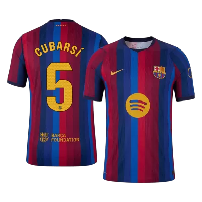 CUBARSÍ #5 Barcelona Home Soccer Jersey 2026/27 Player Version - Soccerdeal