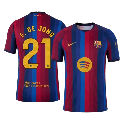 F. DE JONG #21 Barcelona Home Soccer Jersey 2026/27 Player Version - Soccerdeal