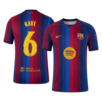 GAVI #6 Barcelona Home Soccer Jersey 2026/27 - UCL Player Version - Soccerdeal