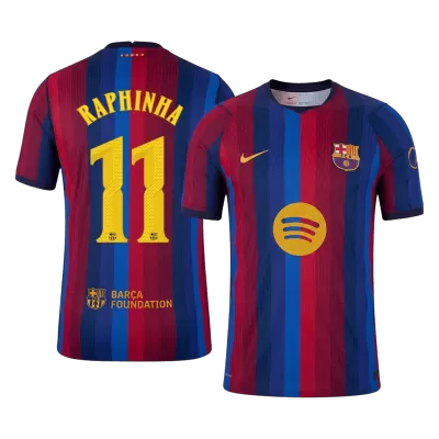 RAPHINHA #11 Barcelona Home Soccer Jersey 2026/27 - UCL Player Version - Soccerdeal