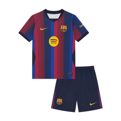 Kid's Barcelona Home Soccer Jersey Kit(Jersey+Shorts) 2026/27 - Soccerdeal