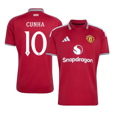 CUNHA #10 Manchester United Home Soccer Jersey 2026/27 -UCL - Soccerdeal
