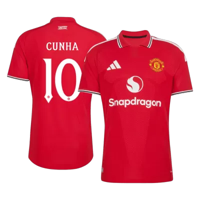 CUNHA #10 Manchester United Home Soccer Jersey 2026/27 - UCL Player Version - Soccerdeal