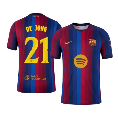 F. DE JONG #21 Barcelona Home Soccer Jersey 2026/27 - UCL Player Version - Soccerdeal