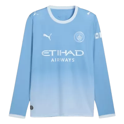 Manchester City Home Long Sleeve Soccer Jersey 2026/27 - Soccerdeal