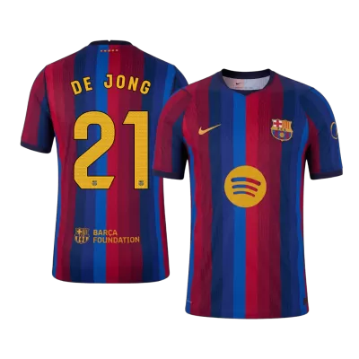 F. DE JONG #21 Barcelona Home Soccer Jersey 2026/27 Player Version - Soccerdeal
