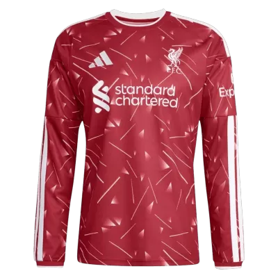 Liverpool Home Long Sleeve Soccer Jersey 2026/27 - Soccerdeal