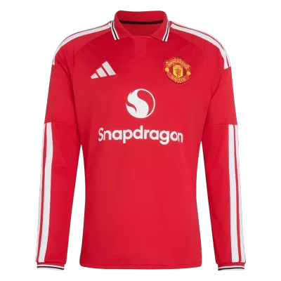 Manchester United Home Long Sleeve Soccer Jersey 2026/27 - Soccerdeal