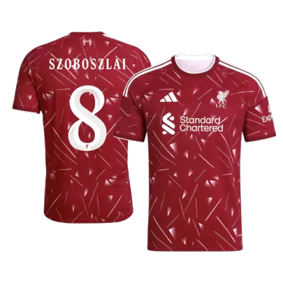 SZOBOSZLAI #8 Liverpool Home Soccer Jersey 2026/27 - UCL - Soccerdeal