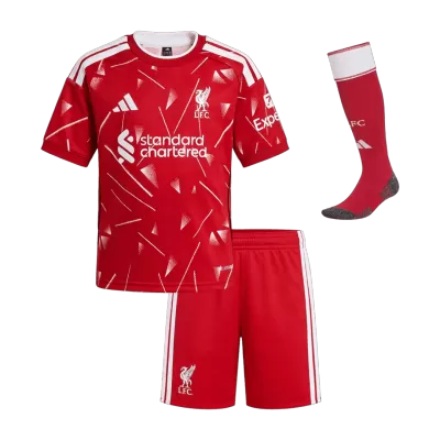 Kid's Liverpool Home Soccer Jersey Kit(Jersey+Shorts) 2026/27 - Soccerdeal