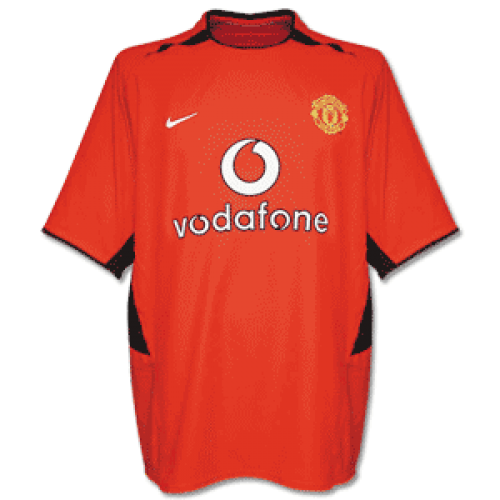 Retro 2002/03 Manchester United Home Soccer Jersey - soccerdeal